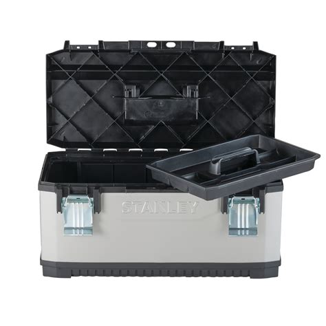 Stanley 026180R Fatmax Metal Plastic Tool Box, 26 In.